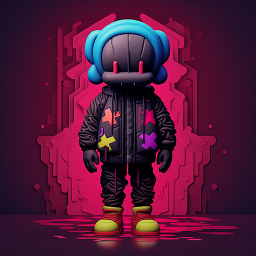 KAWS-inspired cartoon style profile picture