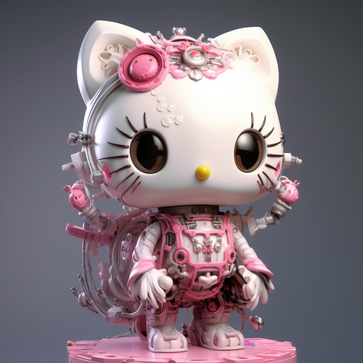 Stylized and detailed Hello Kitty profile picture.